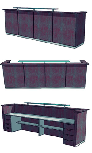 Mueble de Recepción Recto