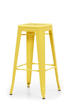 Tolix Taburete Alto Amarillo