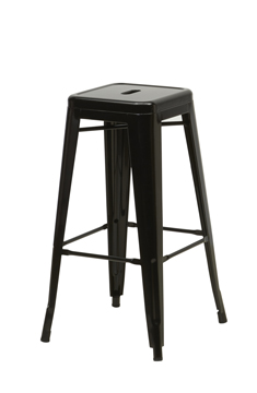Tolix Taburete Alto Negro